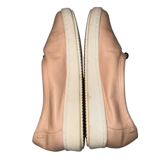 EILEEN FISHER Sydney Slip On Washed Leather Comfort Sneakers Blush Pink Size 8 - Picture 11 of 15